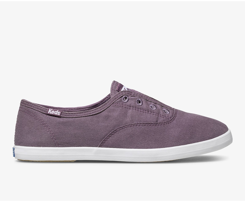 Keds Womens Slip Ons Purple - Chillax Washable - 480JAHXEP